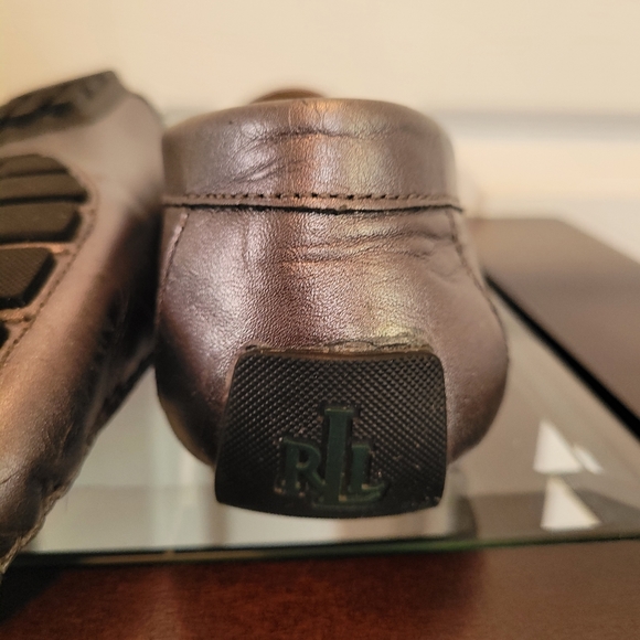Ralph Lauren Caitlyn leather driving mocassins - Picture 2 of 3